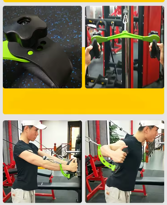 Professional Lat Pulldown Station with V Handle and T-Bar Attachment