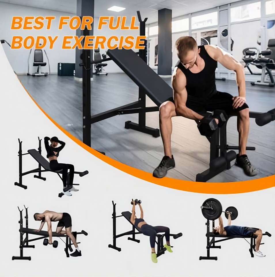 Home Gym Pro – Complete Weight Training Station & Olympic Bench